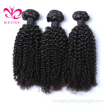 REINE Raw unprocessed wholesale 100% natural kinky curl indian human hair bundles raw indian hair vendor